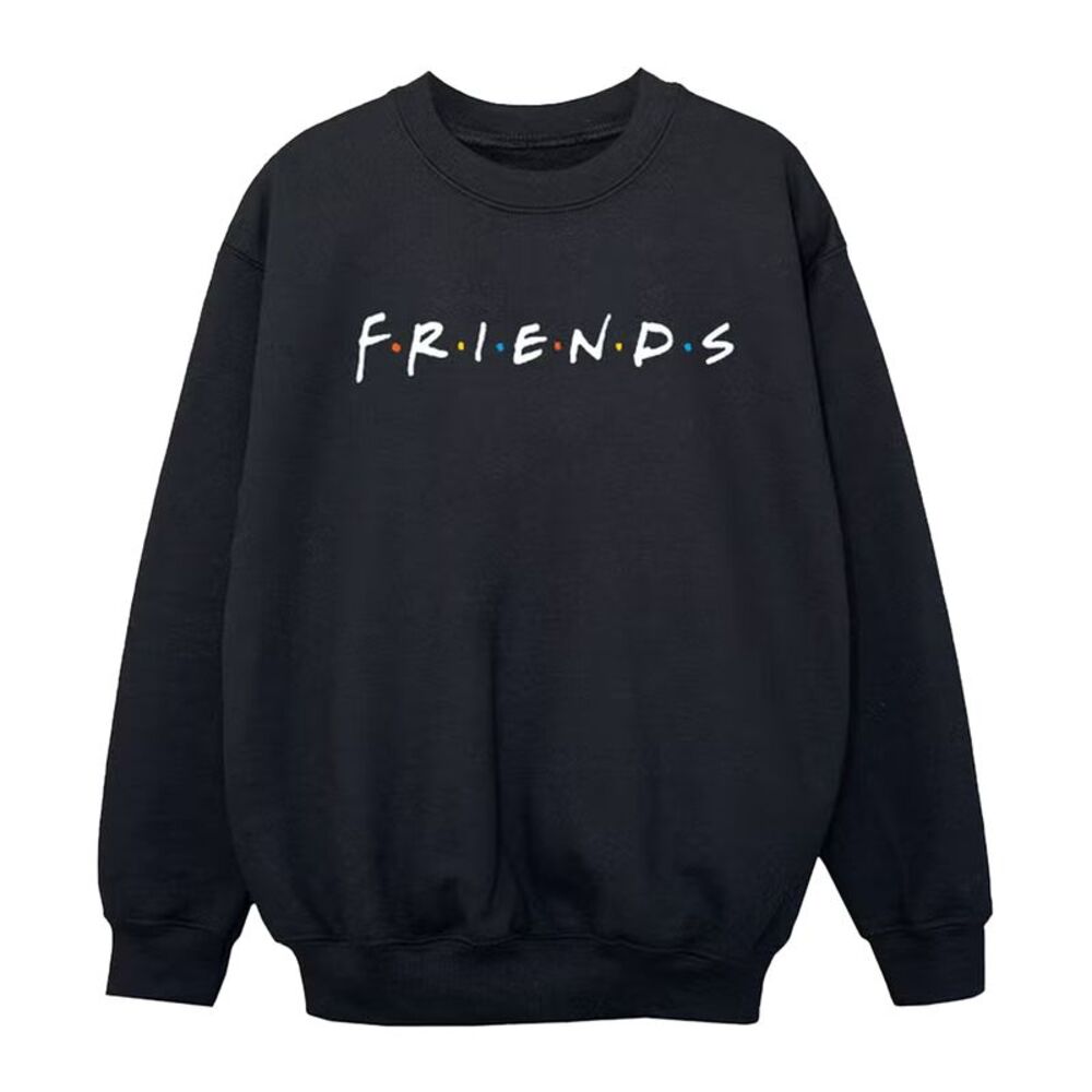 Friends Girls Logo Polycotton Sweatshirt / Black